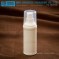 ZB-QW série 15ml 30ml 50ml long cou lotion pompe à flacon airless en plastique de tout en plastique pp blanc rond